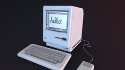 Macintosh 128k cinema, macintosh, valve, computer, mac, apple, 4d, source, filmmaker, sfm, workshop, c4d