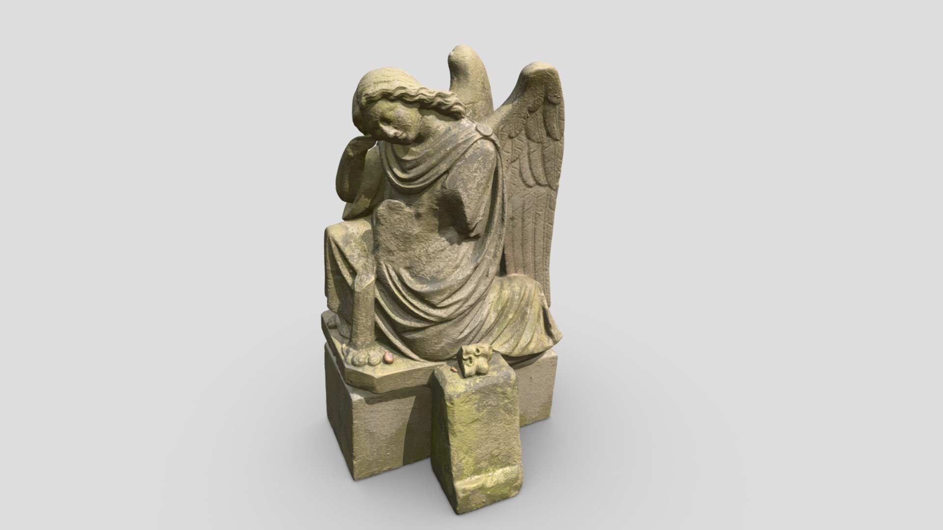 The high-quality 3D model generated from the scan. Textured and cleaned up for you 3d model