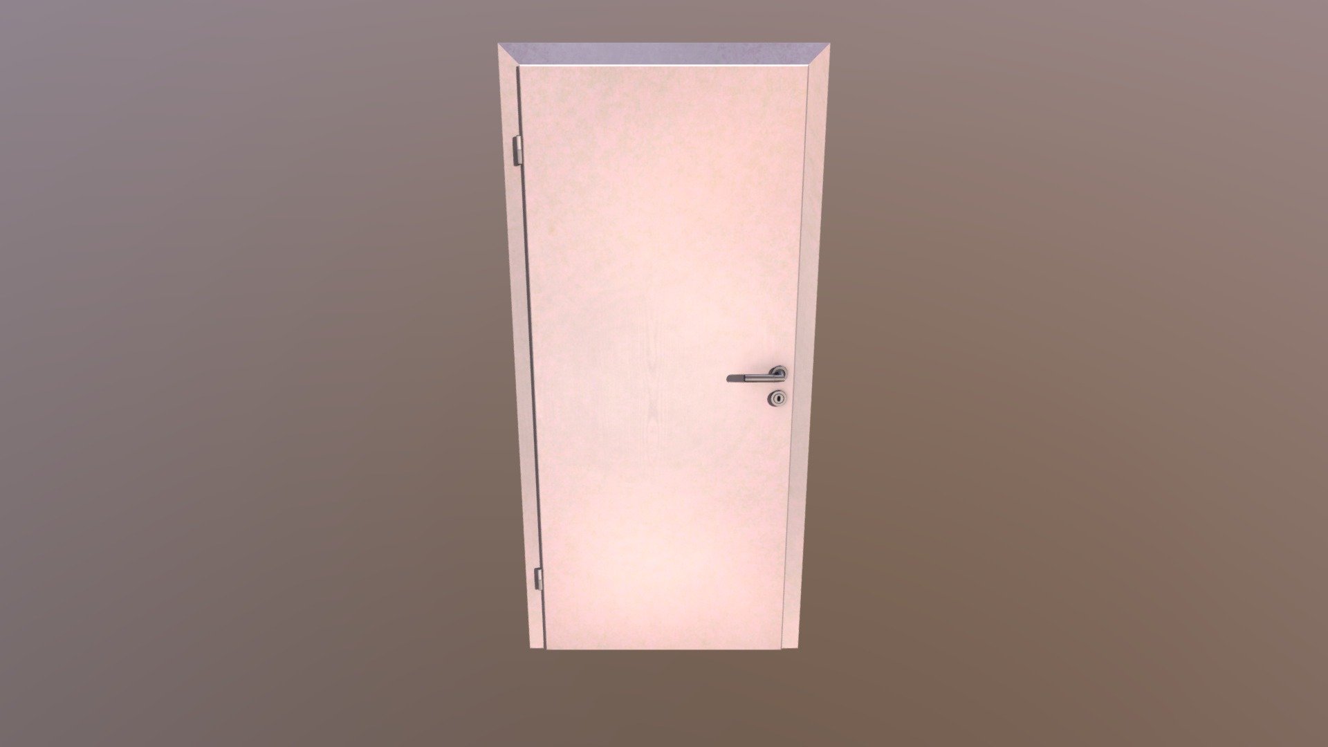 Single door with door frame - Door with frame - Download Free 3D model by witnessk 3d model
