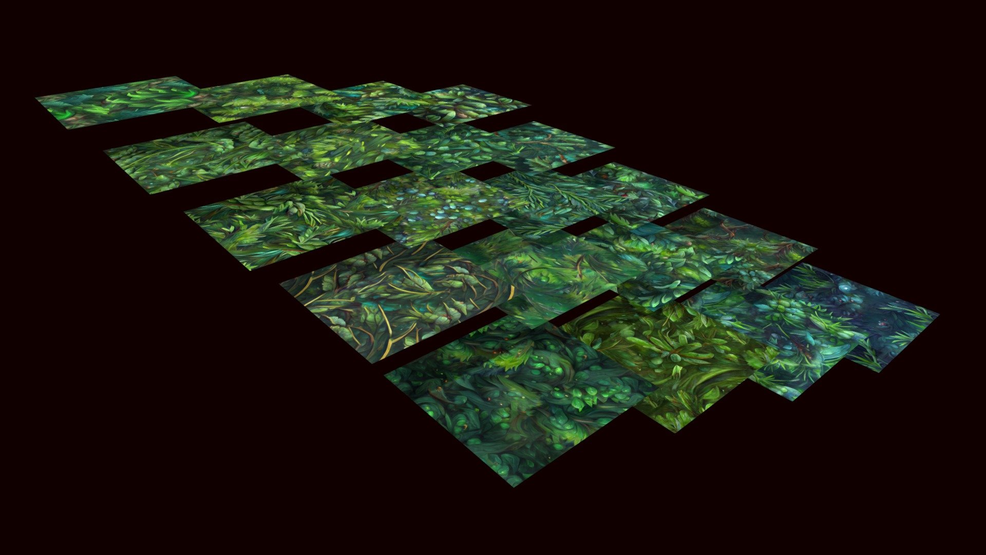 You feel spruce and nettles under the boots. Beneath you, all the hills are covered in pine trees. Mysterious forest awaits..

Textures were made to be tileable, meaning they will have no seams.




20 Color Textures (tileable)

2048 x 2048 size

Hand Painted

Mobile friendly

Help us by rating and commenting, this will motivate us to create more assets and improve :) - Grass: Pine Forest 20 TEXTURES (Handpainted) #2 - Buy Royalty Free 3D model by Texture Me (@textureme) 3d model