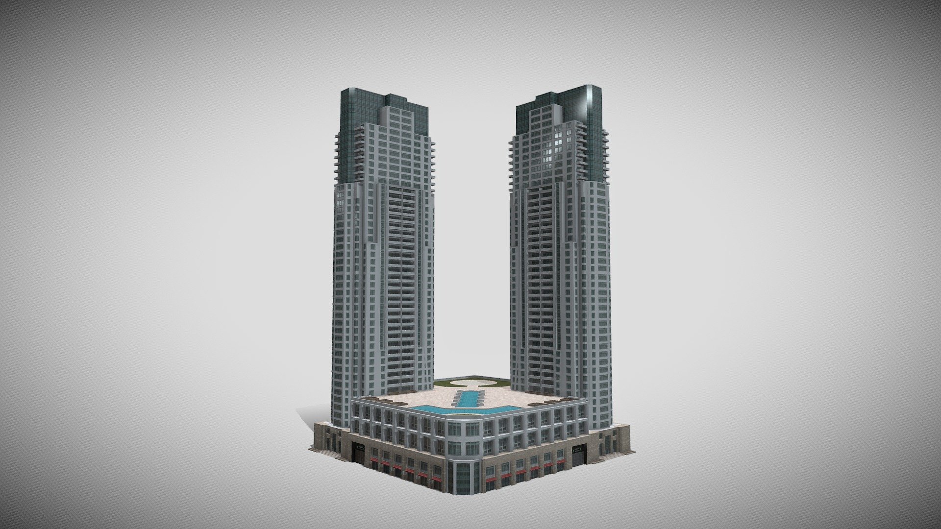 Model released for Cities Skylines: https://steamcommunity.com/sharedfiles/filedetails/?id=2072401066 - The Vizcayne, Miami - Download Free 3D model by aitortilla01 3d model