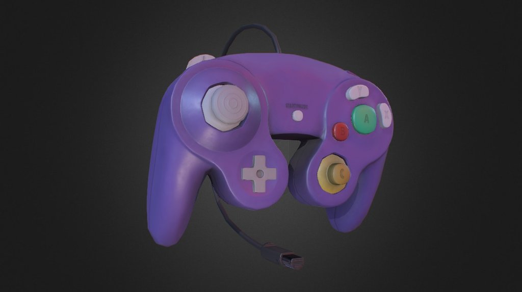 Recreation of a Nintendo Gamecube Controller made to Game-Ready tricounts and textures.

Textures created entirely within Substance Designer 3d model