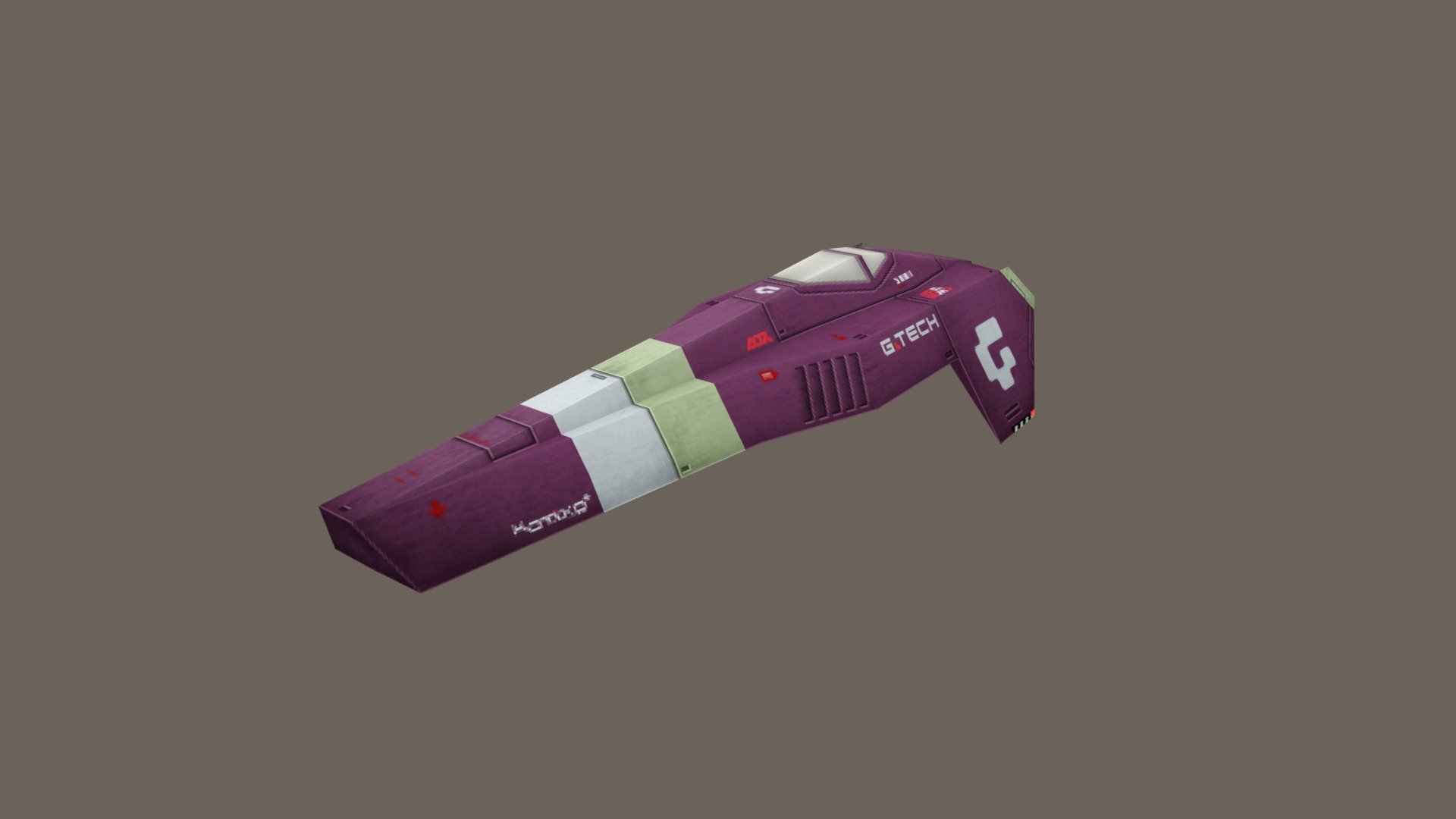 Model created as a custom ship for BallisticNG.
You can download it from the Steam Workshop: G-Tech (F7200).

This model was made using Wipeout Fusion ship as reference. The idea with this craft was to create a model that could have raced with the other Wip3out ships, like if the team had participated to the F7200 AG Racing League 3d model