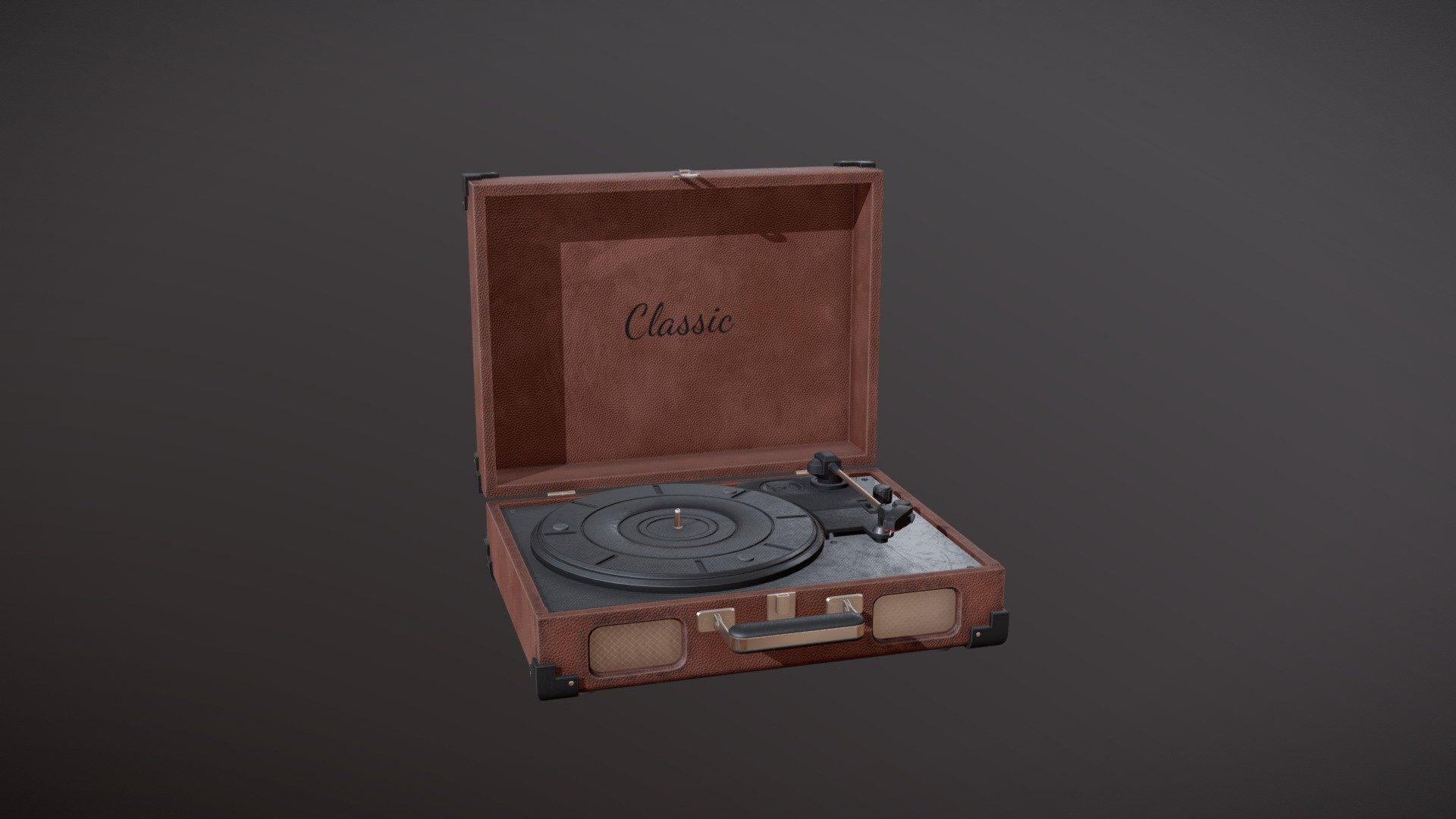 This is a 3D model of a vintage Record Player, called Tennessee 40.260 3d model