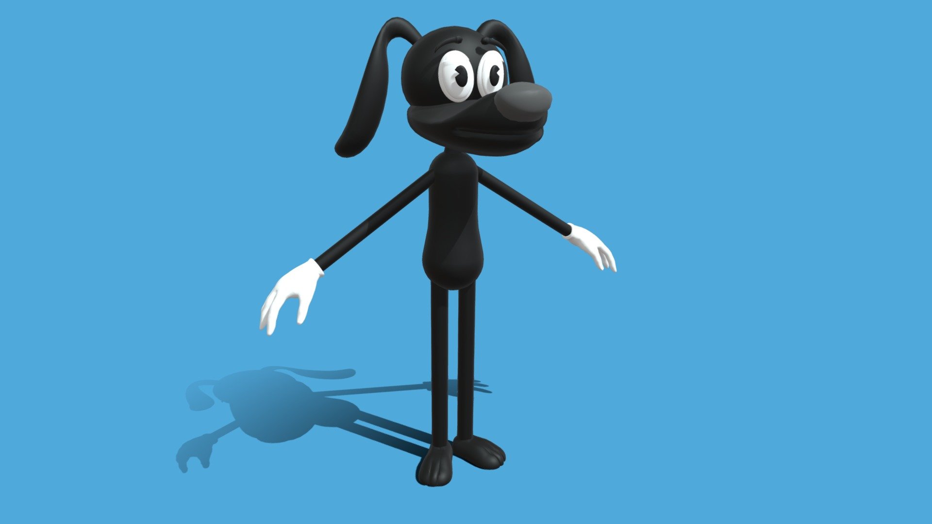 Cartoon Dog by me - Custom Cartoon Dog - Download Free 3D model by Edward Johnson 3 (@sirenhead1929) 3d model