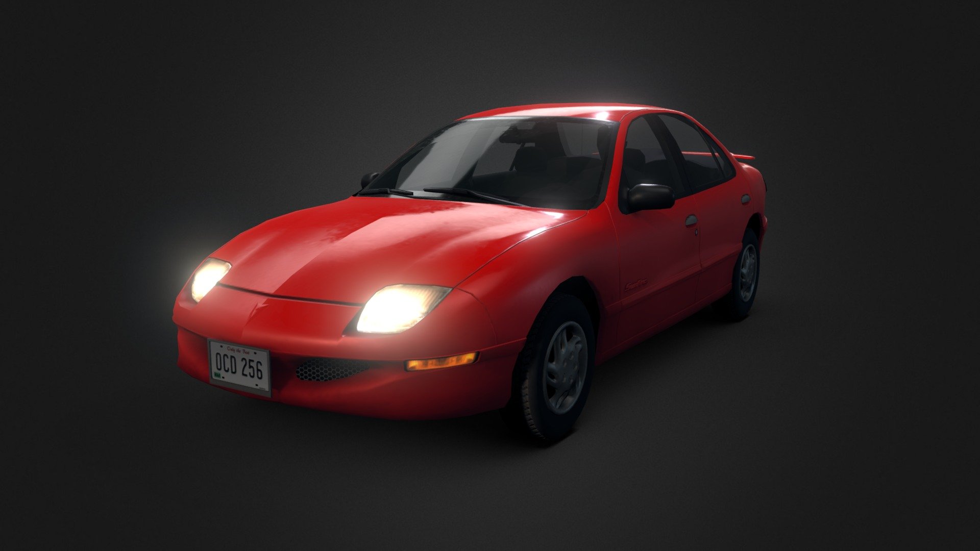 A Pontiac Sunfire sedan I modeled and textured from scratch in 3DS Max for use as a static prop in the Source engine.

(Updated to PBR workflow Nov 27, 2016) - 1995-1999 Pontiac Sunfire - 3D model by Rush_Freak 3d model