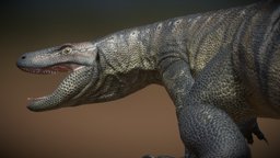 Megalania lizard, monitor, paleo, komodo-dragon, prehistoric, megalania