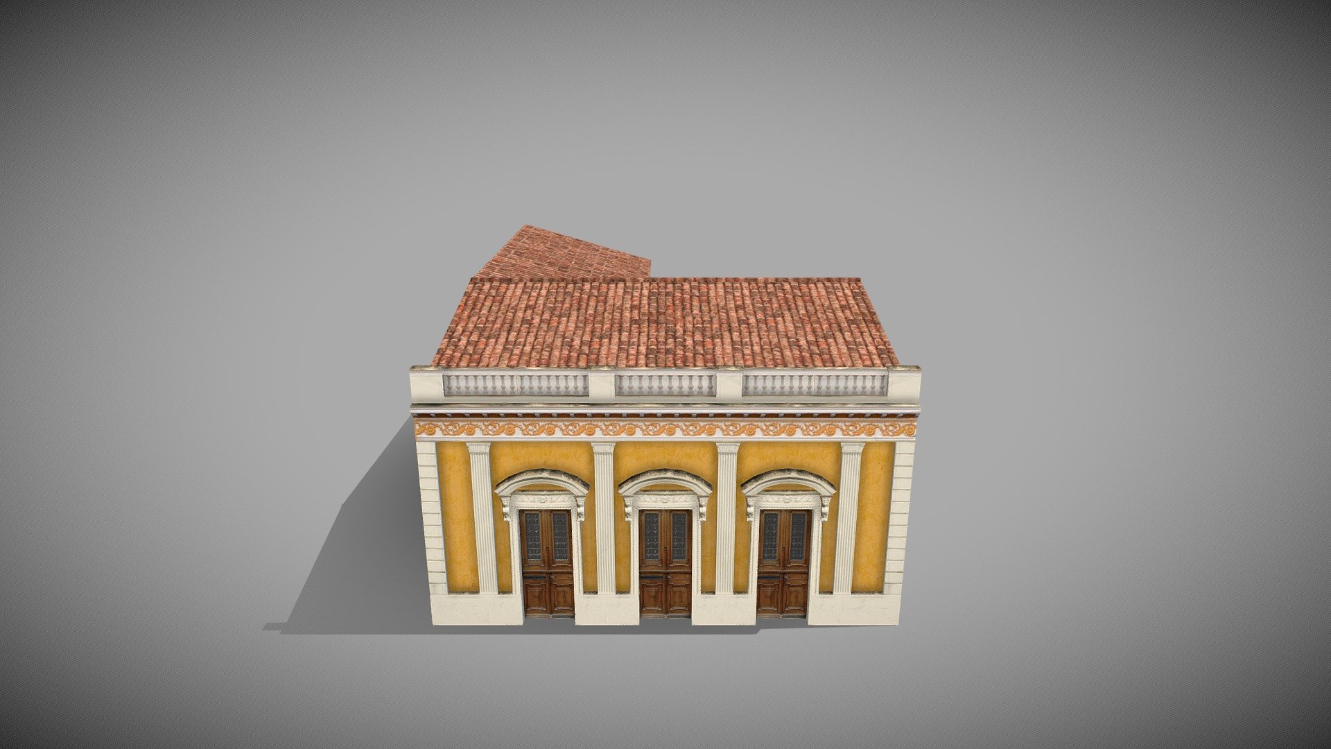 Just a small colonial house, inspired by a building from Merida, Mexico 3d model