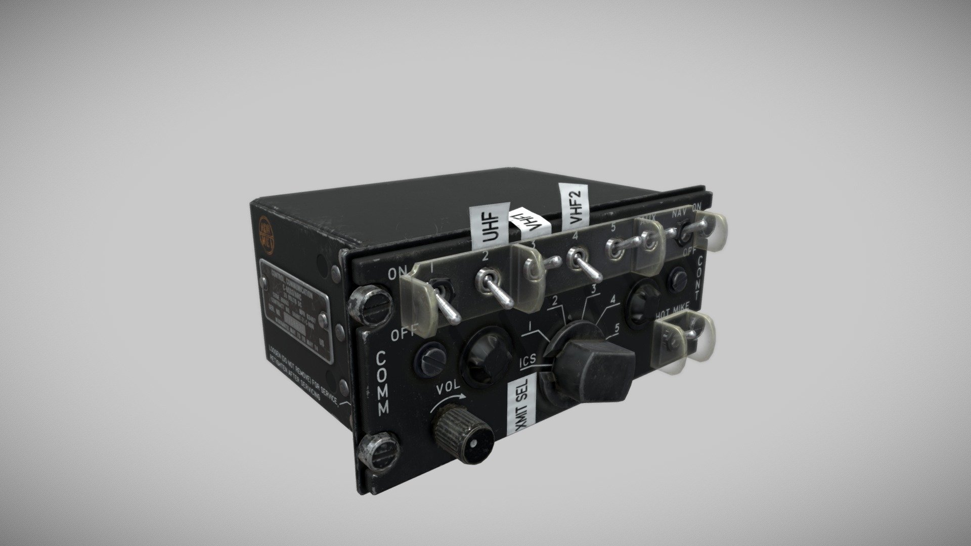 Interphone Control Panel - C6533 - 3D model by Alex Whitt (@witski) 3d model