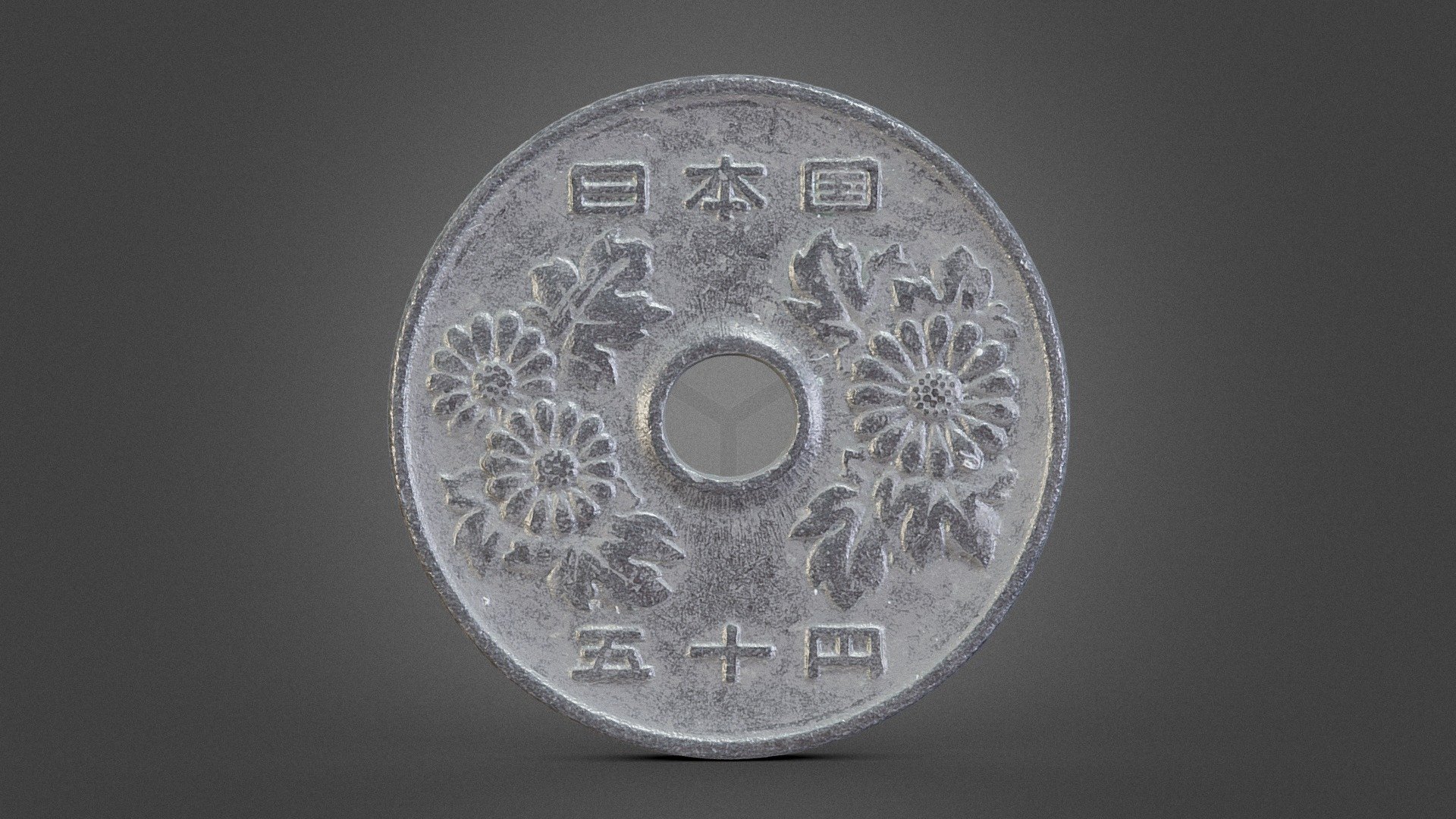 Created in RealityCapture by Capturing Reality from 800 images in 02h:34m:03s.

Raw Scan mesh,

Roughness, Metallic is generated from the diffuse map - RGB.

A7R4, SEL90M28G, AR400, Cross Polarization

it is a 50 yen coin, the value is 50 yen (Half dollar).

50円玉なので価値/値段は50円 - 50 Yen Cupronickel Coin (1967) - 3D model by Yu (@FFT_kedar) 3d model
