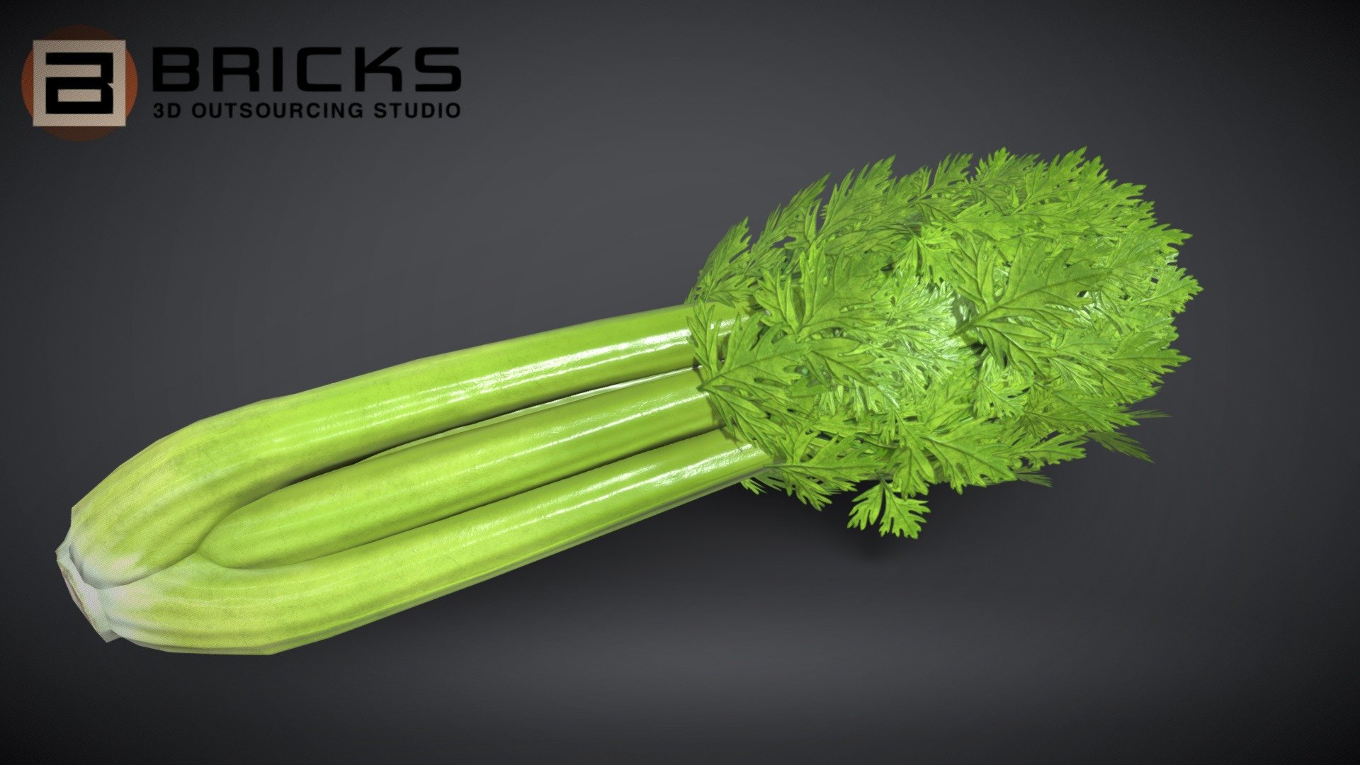 PBR Food Asset:
Celery
Polycount: 1798
Vertex count: 1605
Texture Size: 2048px x 2048px
Normal: OpenGL

If you need any adjust in file please contact us: team@bricks3dstudio.com

Hire us: tringuyen@bricks3dstudio.com
Here is us: https://www.bricks3dstudio.com/
        https://www.artstation.com/bricksstudio
        https://www.facebook.com/Bricks3dstudio/
        https://www.linkedin.com/in/bricks-studio-b10462252/ - Celery - Buy Royalty Free 3D model by Bricks Studio (@bricks3dstudio) 3d model