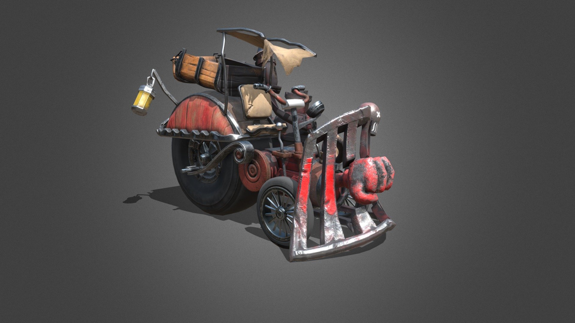 The destructive crazy vehicle powered by steam!! Puf Puf!!
TIMELAPSE FROM MY WORK &mdash;&gt; &mdash;&gt; https://youtu.be/cUn1rL1CoB4 - Steam Vagon - 3D model by Igor Zukowicz (@gonzobmx) 3d model