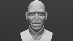 Lord Voldemort bust for 3 printing wizard, harry, sirius, ron, potter, movie, lord, gandalf, weasley, jk, hermione, famous, hollywood, voldemort, severus, snape, dumbledore, rowling, slytherin, hagrid, malfoy, bust, fantasy, black, evil