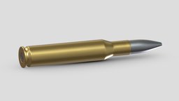 Bullet .50 BMG rifle, action, army, bullet, ammo, firearms, explosive, automatic, realistic, pistol, sniper, auto, cartridge, weaponry, express, caliber, munitions, weapon, asset, game, 3d, pbr, low, poly, military, shotgun, gun, colt