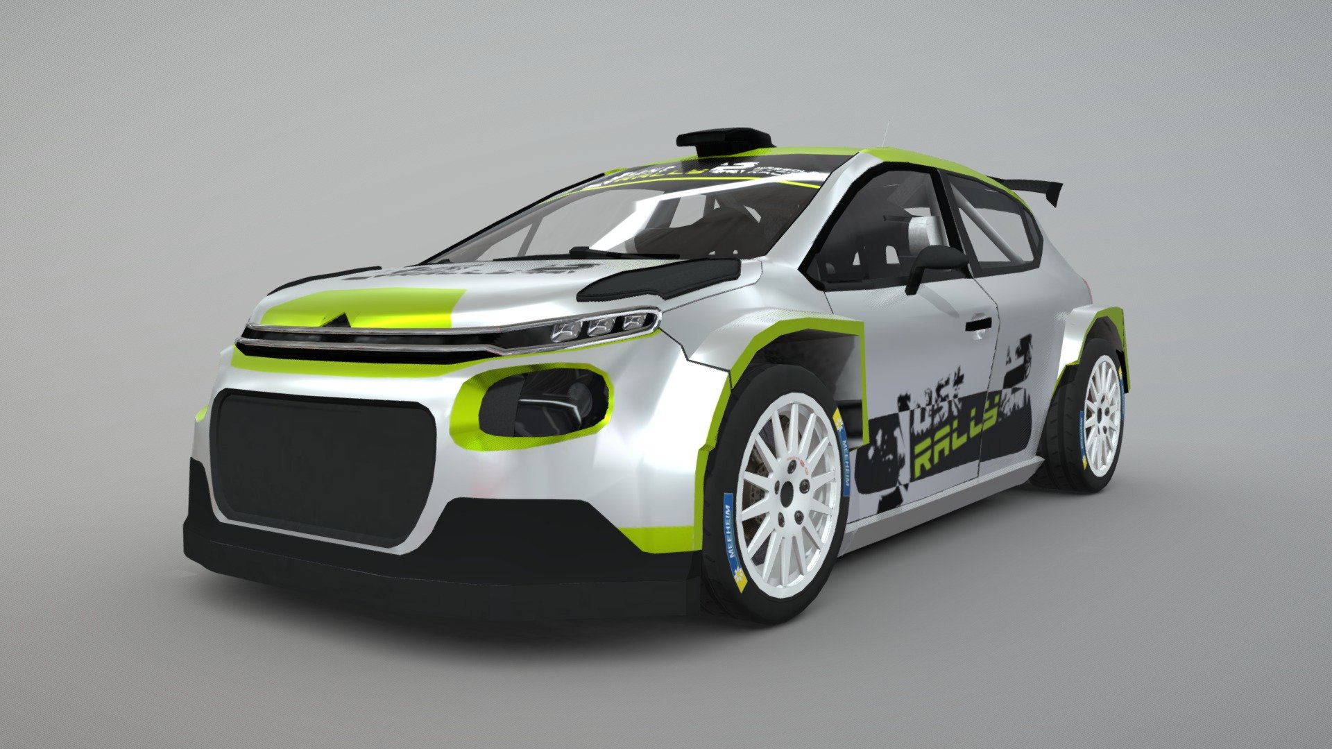 Realistic rally car, optimized for mobile with great details!
-open doors, trunk, hood&hellip;
-suspension, brakes models - Rally Car Pro 10 - 3D model by Massola Racing (@massolaracing) 3d model
