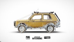 PUBG Zima (Official) winter, 4x4, off, road, jeep, lada, offroad, game-asset, uaz, pubg, game, vehicle, lowpoly, car