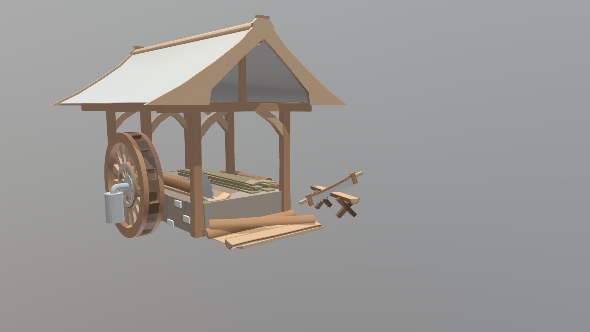 Sawmill_FBX - Download Free 3D model by Laikaios 3d model