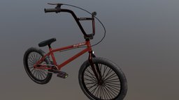 Low poly bike bike, bmx, low-poly-model, low-poly-blender, blender