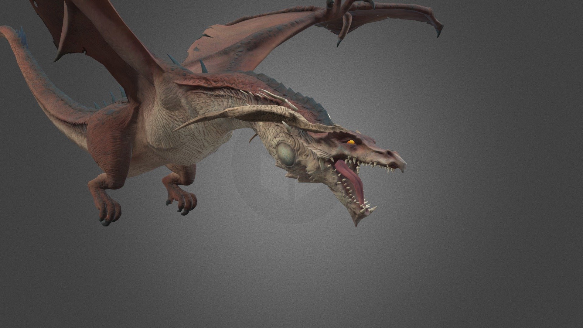 Dragon Animation Flying - Dragon Animation Flying - Download Free 3D model by Al-Deezel (@Al-dezel) 3d model