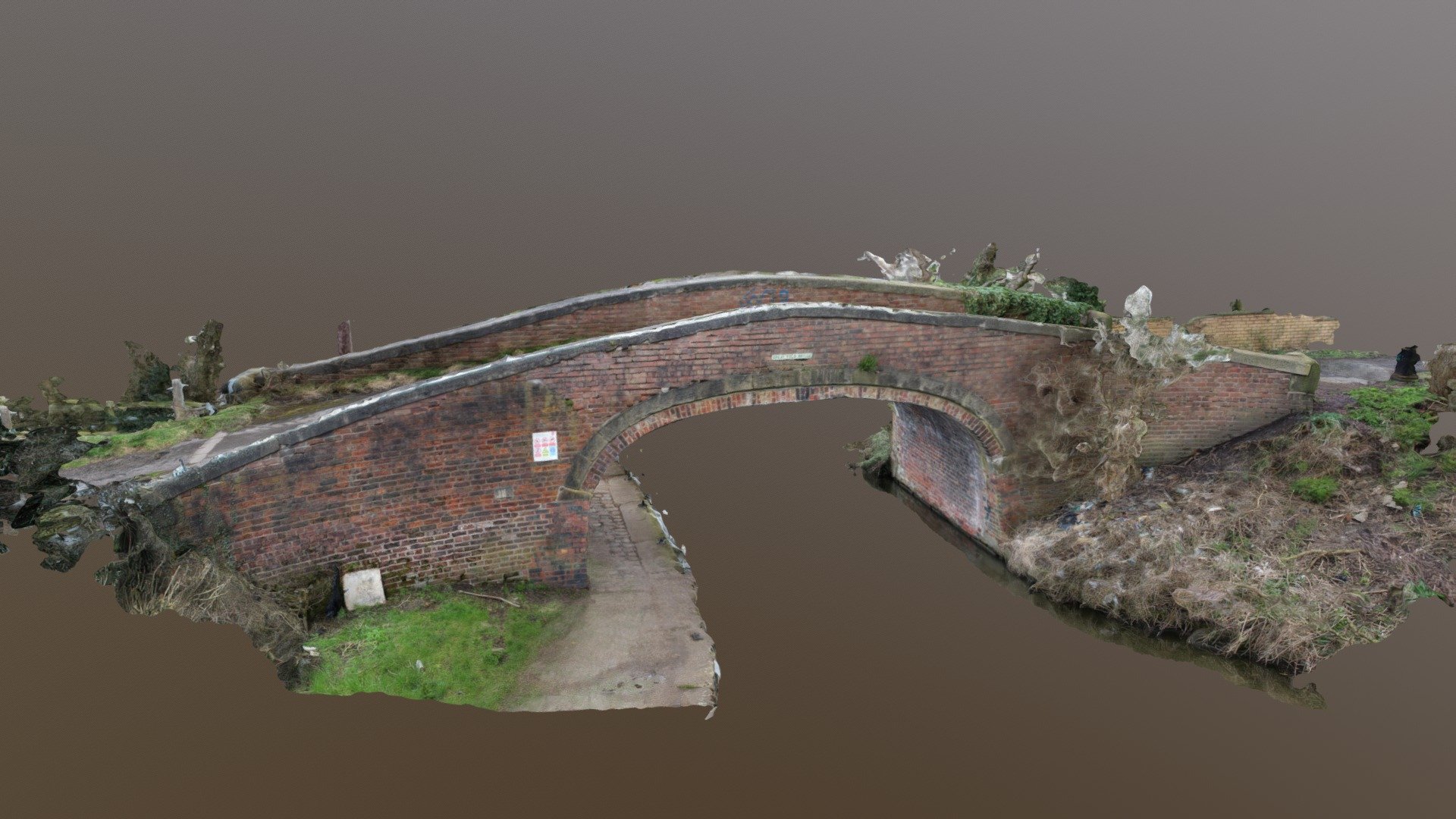 Canal Bridge - 3D model by electrongap 3d model