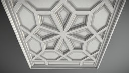 Ceiling Design Pl-c4 ceiling, decorative, decoright, plafon, plaster, classical, coffered
