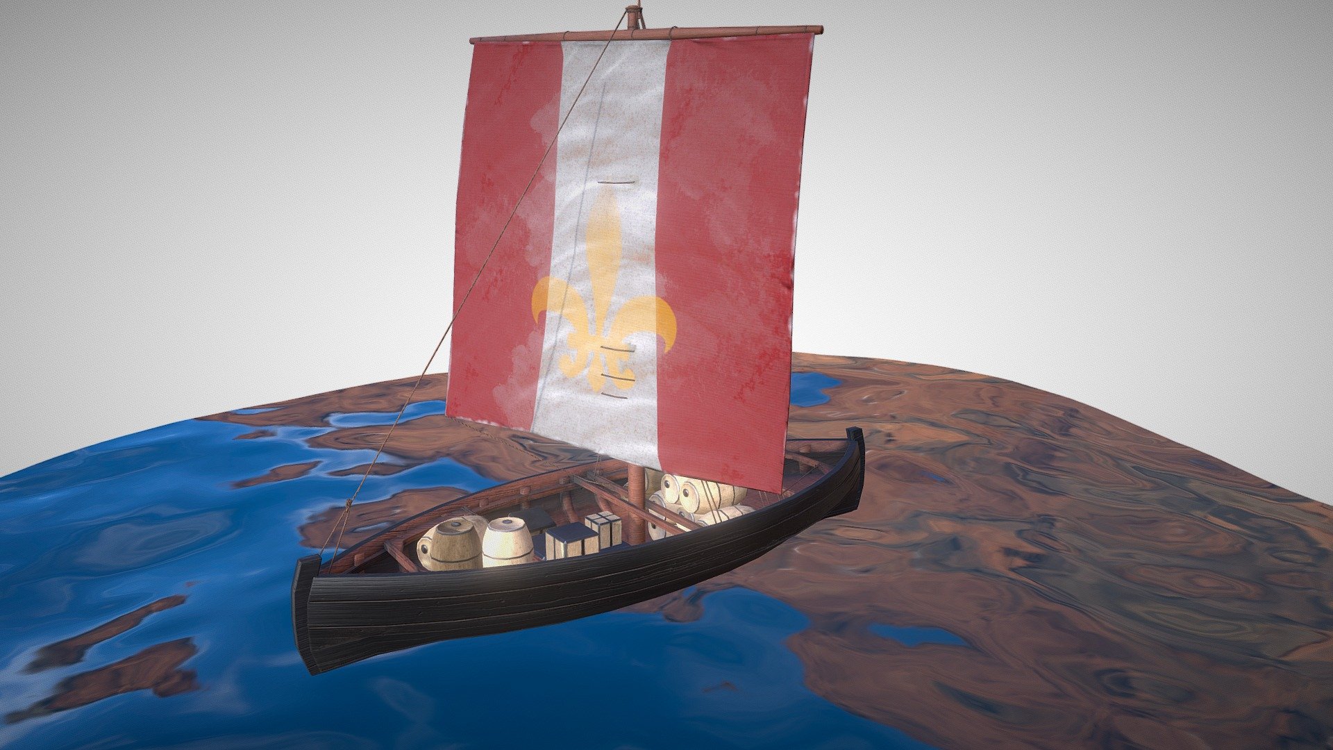 Download this Knarr Medieval Sailboat that is inspired from the design of the Viking era and was carefuly handcrafted at insya
This asset comes with 5 unique material textures for the body and for the sail of this boat, allowing you to create many unique combinations!
As a bonus we have also added a few props to fill up your scene. We have added barrels and trunks in this asset pack.
This asset is bundled with textures for: Blender, Unity3D, Unreal Engine 4, and any other 3D Modelling Software such as Autodesk 3DS Max or Maya.
Textures: 2K / PBR









 - Knarr - Medieval Sailboat - Buy Royalty Free 3D model by insya 3d model