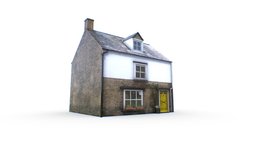 Old English Cottage london, brick, photorealistic, england, realistic, old, english, townhouse, low-poly-model, game, 3d, texture, model, gameasset, house, city, building, village, siburban