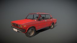 Lada Riva 1986 game-model, cars-vehicles, pbr, low-polly-high-poly
