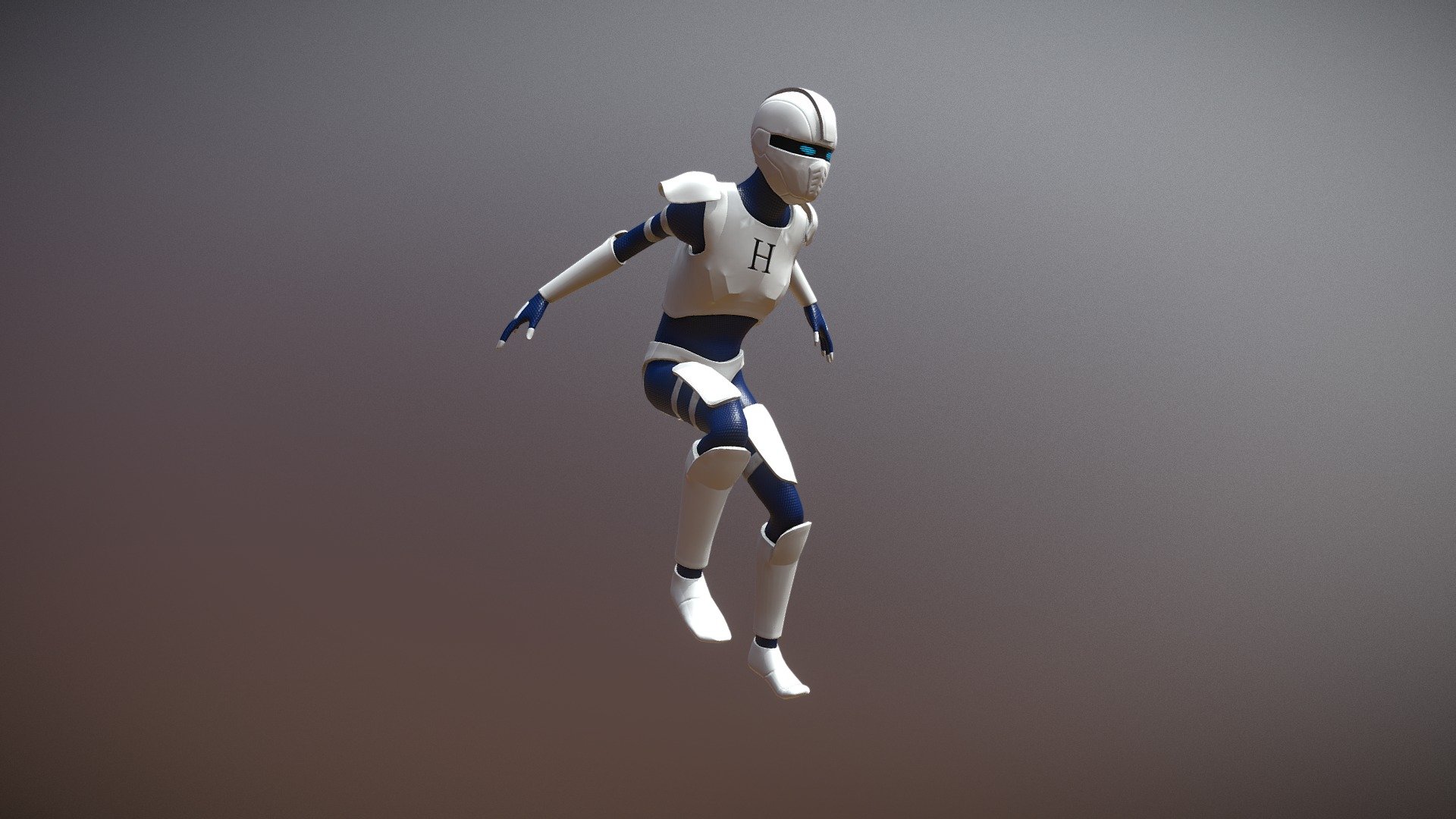 Another character for my project (along with Biomancer who is getting rework now) - Hydrogen - 3D model by Lemniscata 3d model