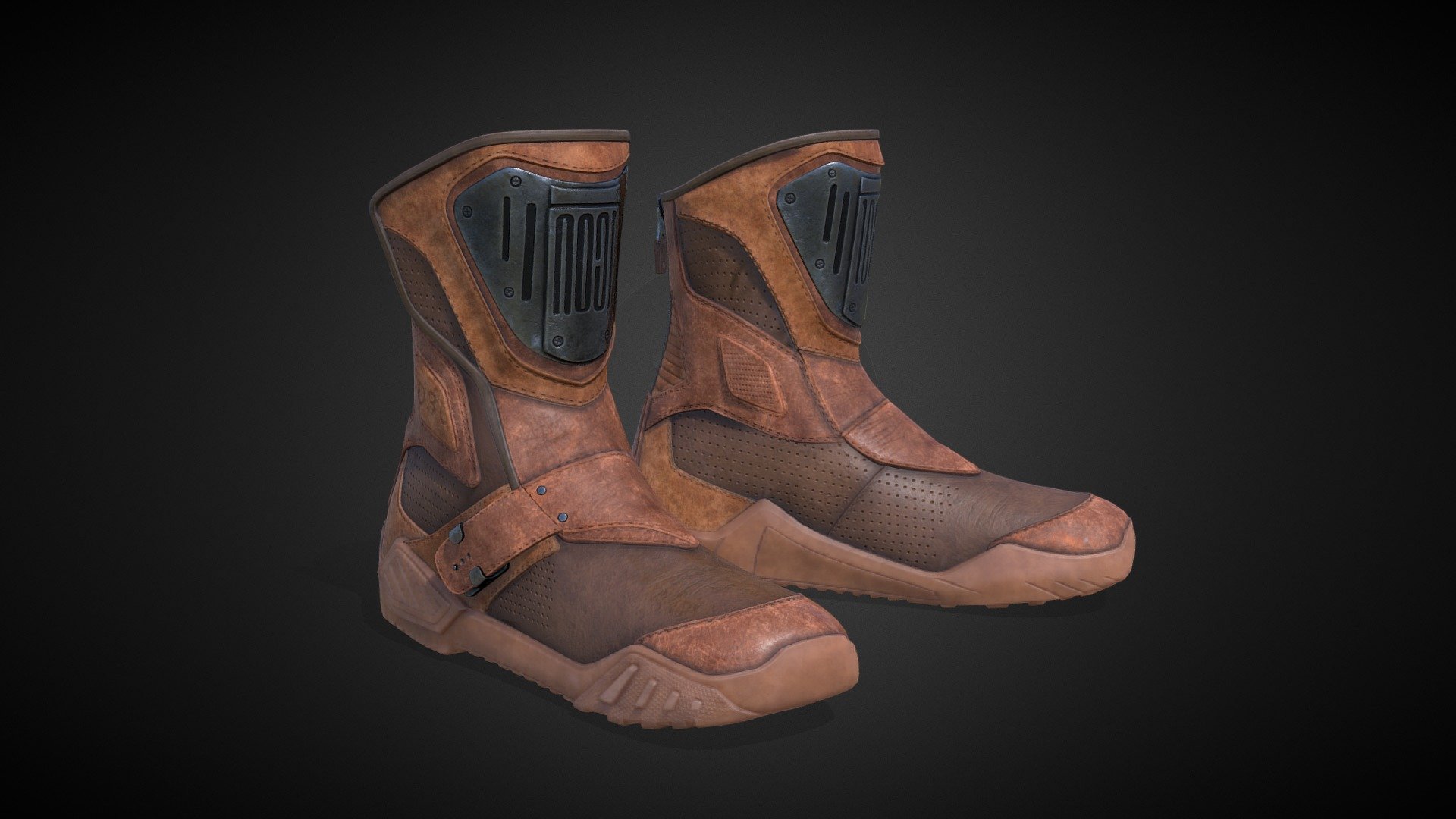A pair of boots that I made in my spare time
Workflow: Blender, ZBrush, Marvelous Designer, Substance Painter.
Love C: - Motorcycle boots - 3D model by Eques_inferno 3d model