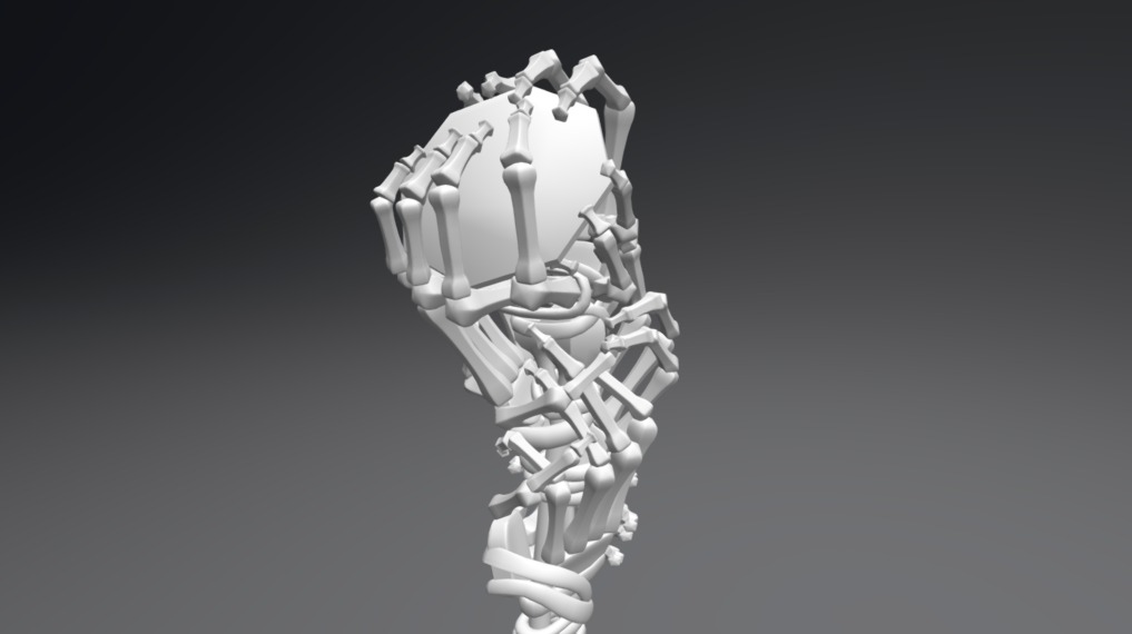Bone Staff - 3D model by AlwaysLucky 3d model