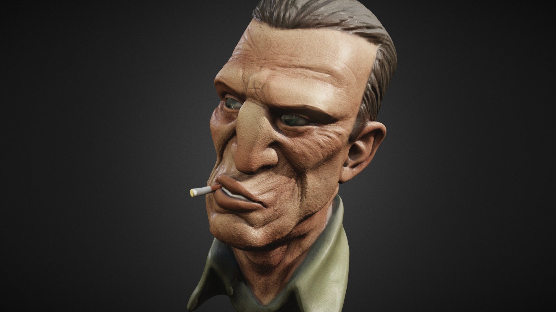 Based on RANDY BISHOP concept art.

You can see more renders here:
https://www.artstation.com/artwork/smoking-man-9669fc01-8279-4628-8cd8-bc5284c666ac - Smoking Man - 3D model by gustavorios 3d model