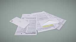 Papers & Envelopes office, work, post, paper, mail, business, info, letter, stamp, postal, documents, parcel, postage, taxes, tax-documents