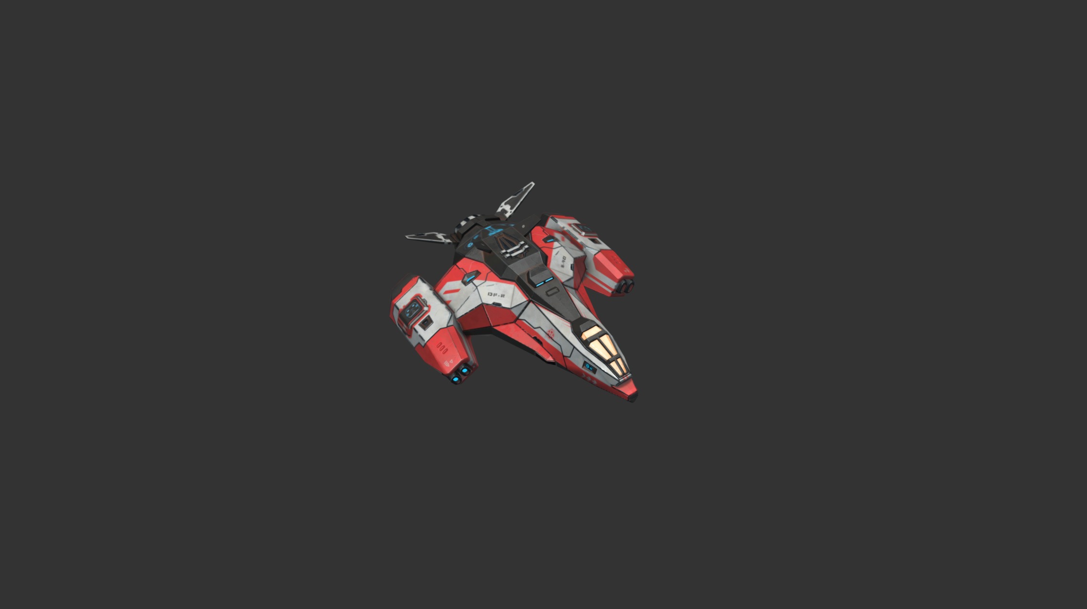 spaceship - 3D model by ice.seven 3d model