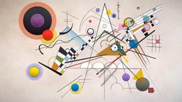 Composition VIII by Wassily Kandinsky paint, composition, geometric, important, museum, kandinsky, abstract