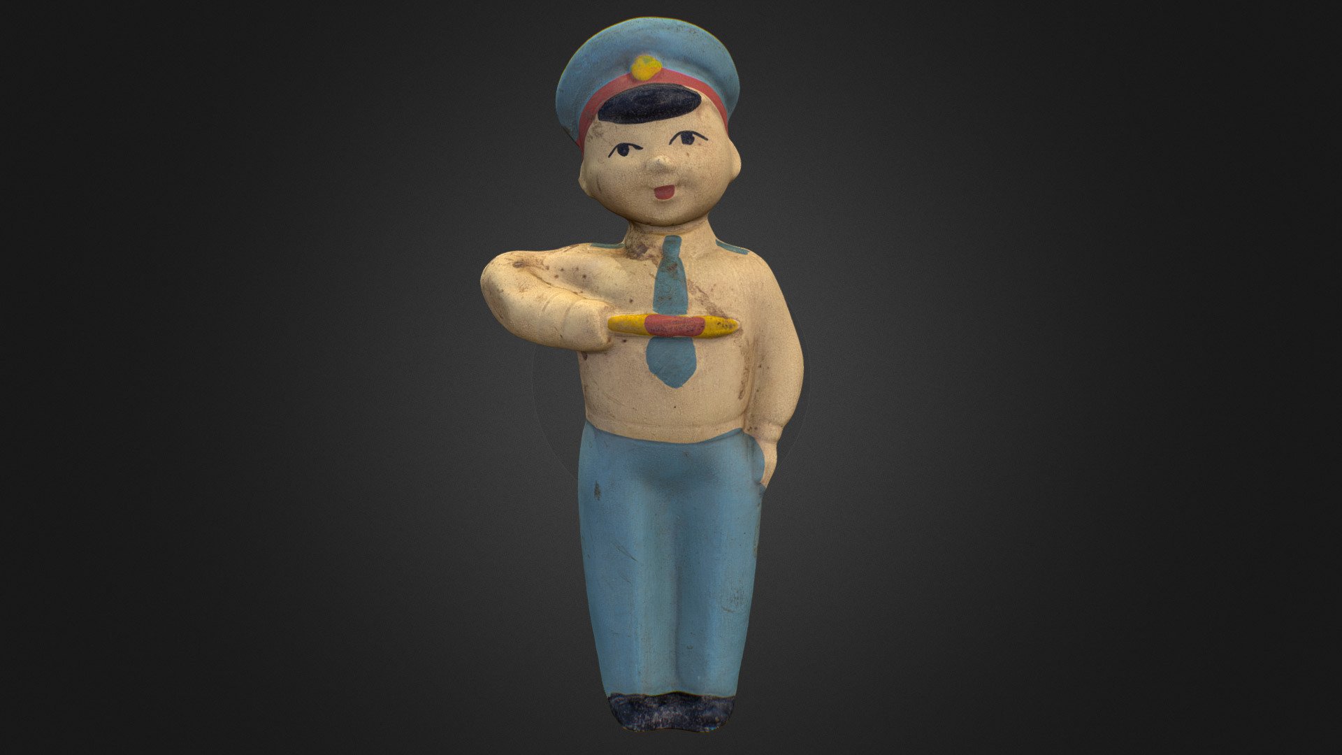 Old USSR Soviet Rubber Toy Policeman Scan High Poly

Including OBJ formats and texture (8192x8192) JPG

Polygons: 100916 Vertices: 50460 - Old USSR Soviet Rubber Toy Policeman - 3D model by Skeptic (@texturus) 3d model