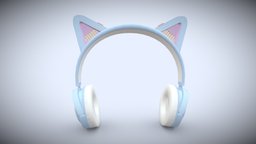 cat-ear headphones💮📷 headphones, headphone, catears, vrchat, vroid, vroidstudio