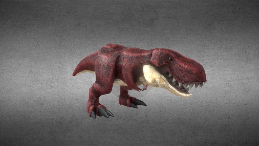 A t-rex created for a game i`m developing.

Model, Rig and animations made in Maya LT
Textured in Substance Painter - [OLD]Cartoon T-rex - 3D model by Gonzalo Sepúlveda (@LordMcCloud) 3d model