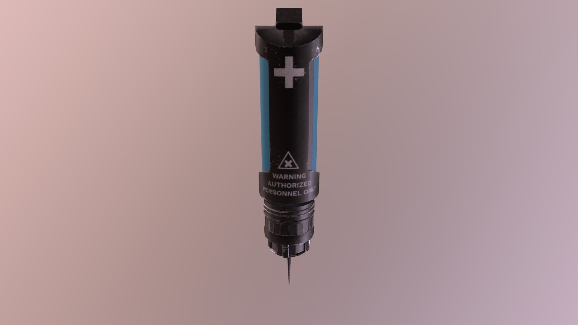 small drug vial with enhancements to increase stamina and speed - Sci-fi Drug Syringe - 3D model by LostAlchemist 3d model