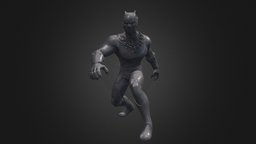 BLACK PANTHER POSE V01 INSPIRITED MODEL marvel, ironman, hulk, thor, avengers, blackpabther
