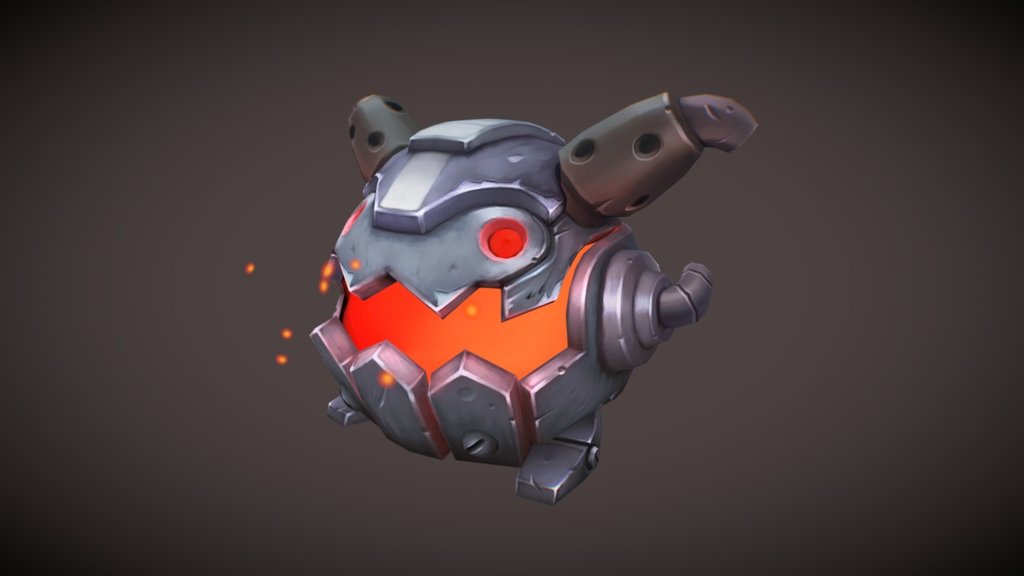 Model base on the concept from Max Gon https://www.artstation.com/artwork/qokde

Just to practice a little the hand painted textures on a low poly character.

-Triangles: 2,142
-Texture resolution: 1024x1024 - Metal Poro - 3D model by chemotoledo 3d model