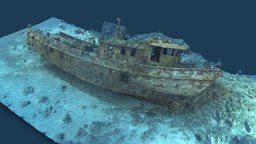 Mr. Bud Shipwreck, Roatan, Honduras diving, underwater, shipwreck, wreck, scuba, honduras, sunken-ship, roatan, metashape, agisoft, photoscan, photogrammetry