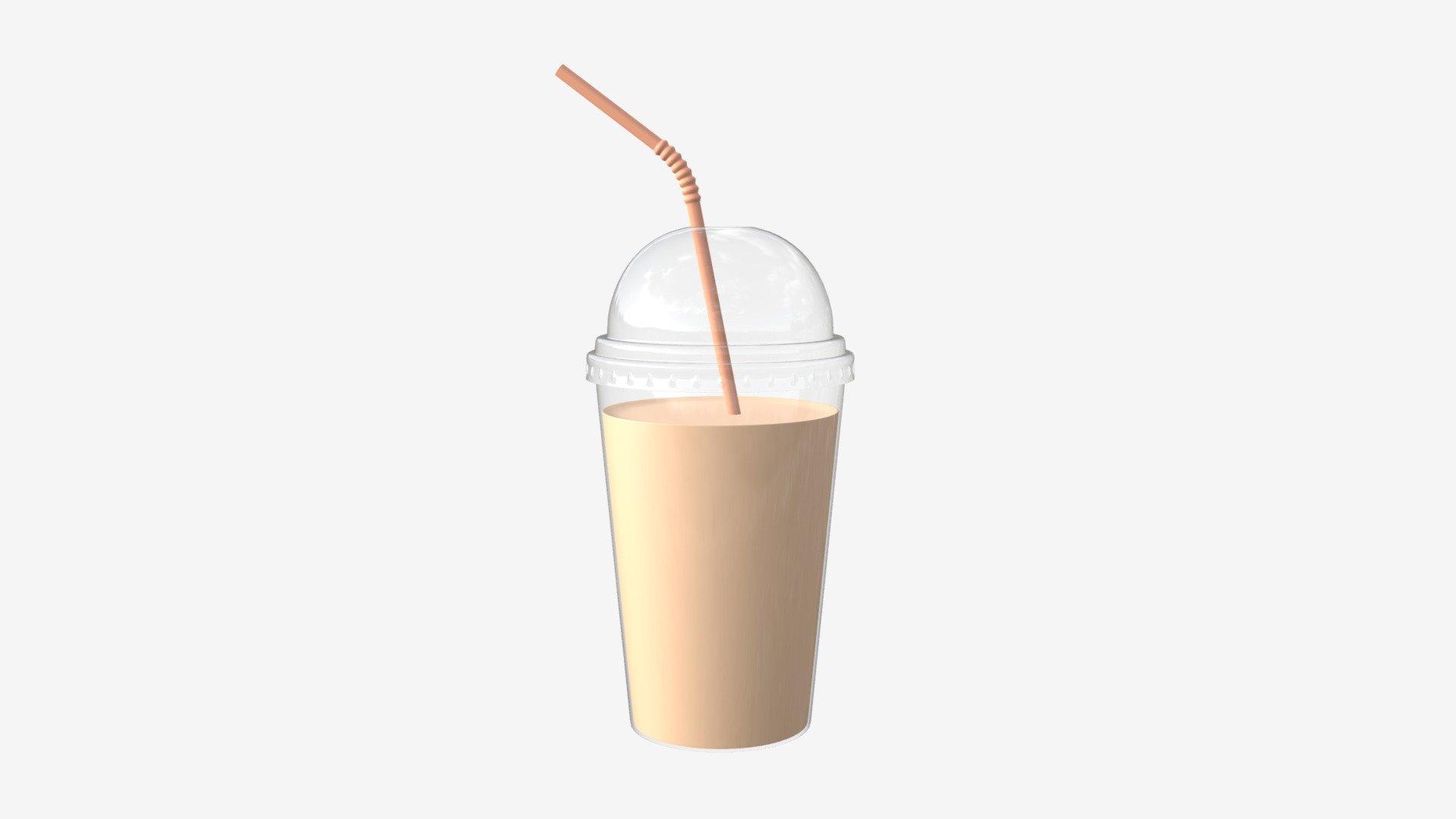 Plastic milkshake cup - Buy Royalty Free 3D model by HQ3DMOD (@AivisAstics) 3d model