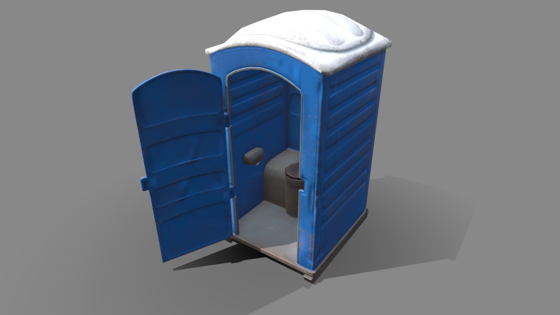 Low poly Portaloo,  4096x4096 texture.

Basecolor, metallic, normal, roughness and AO - Portaloo - Buy Royalty Free 3D model by pasquill 3d model