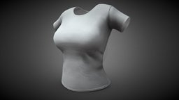 Female White T-Shirt Style 4 tshirt, shirt, fashion, top, clothes, designer, mockup, woman, casual, men, cotton, marvelous, wear, apparel, character, girl, stylized, clothing