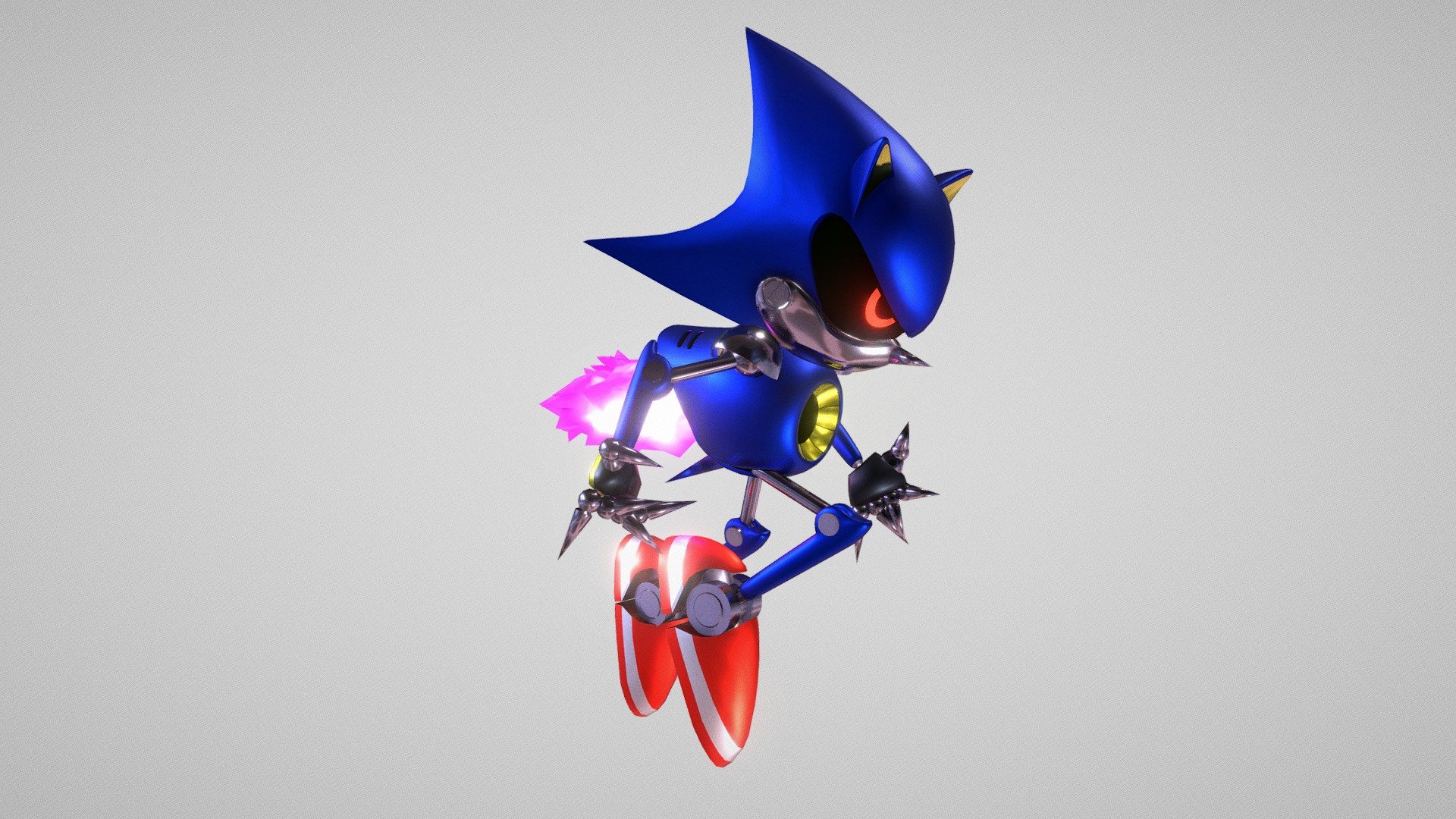 Hello everyone, It's been a while. So dicide to remake my old Metal Sonic for the Sonic CD aniversary.

Do anything you want with this but just give credits and dont repost the model 3d model
