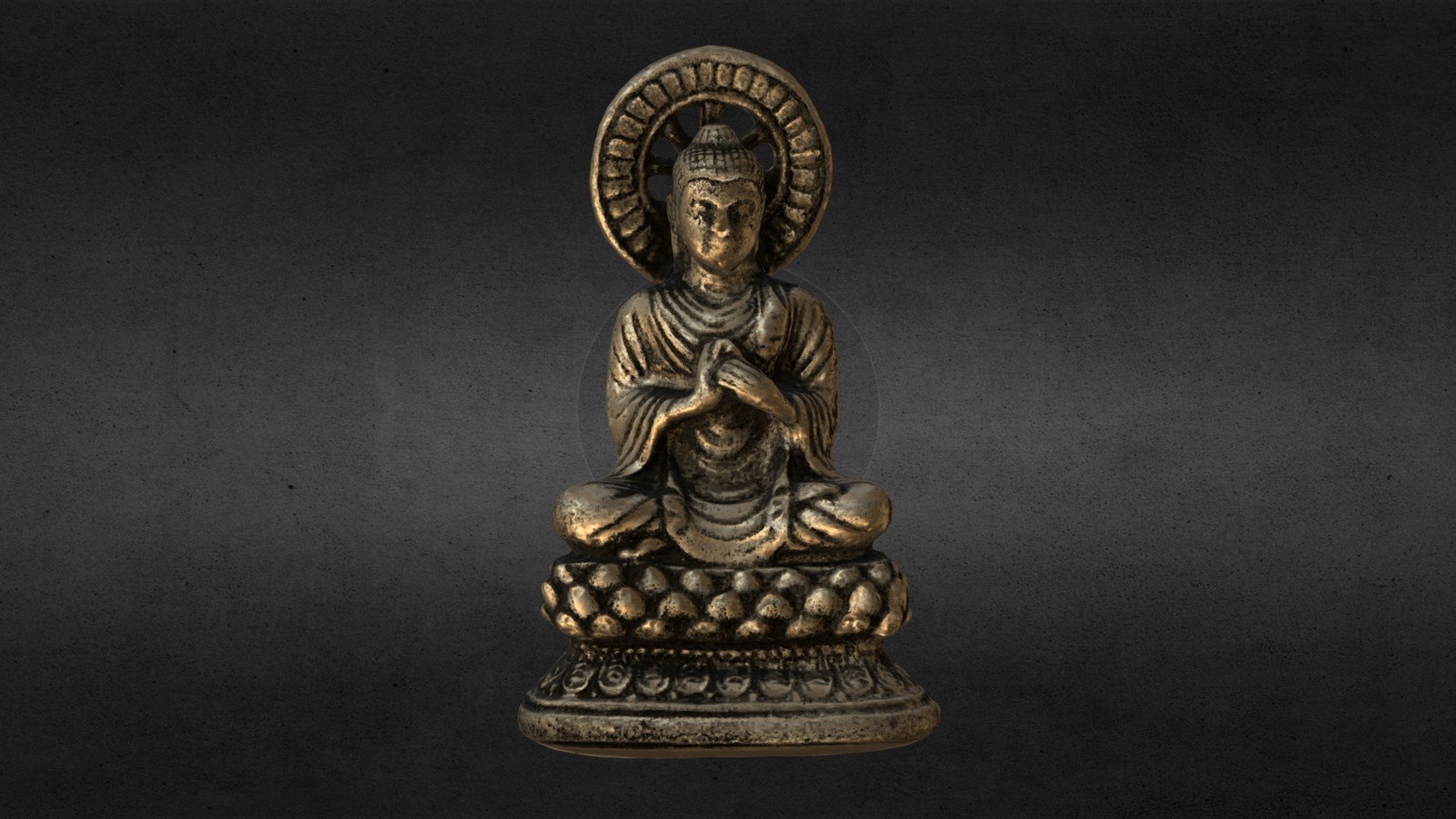 Realistic materials remake of my original scan, to match original object as much as possible using PBR settings.  -link removed-  https://www.artstation.com/artwork/wyWdO - Buddha photogrammetry - Materials remake - Buy Royalty Free 3D model by Flatland 3d model