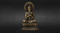 Buddha photogrammetry buddha, bronze, god, india, religion, photogrammetry, scan