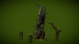 Tower Of Drowned diffuse, handpainted, lowpoly