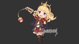 Cagliostro【low-poly】 granbluefantasy, gamecharacter, handpainted-lowpoly